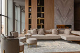 Kas Sophia 2403 Sand Verdure Traditional Wool Rug in living room