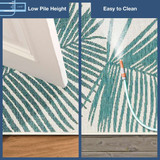 Liora Manne Carmel 8439/04 Palm Aqua Rug - illustration