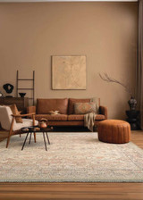 Kalbarri Layla 4771/3661 Amber Wool Rug in Living room setting