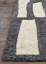 Lotus Enlightenment 8221/2011 Obsidian Area Rug - Side View