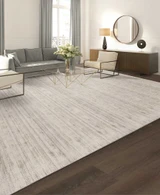 Stanton Splendor Smitten Platinum Nylon Area Rug - living room view