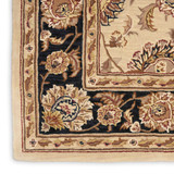 Nourison 2000 2207 Beige Black Rug