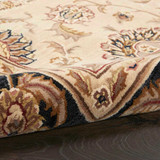 Nourison 2000 2207 Beige Black Wool Area Rug - detail view
