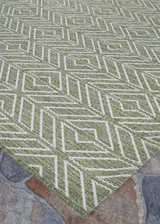 Recife 1318/4412 Cabana Tile Sage Green Rug