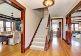 Insley 5299/0003 Wool Stair Runner/Custom Rug - stairway runner view