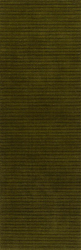 Asher ASH-1 Olive Green Runner Rug