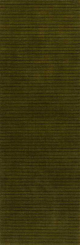 Asher ASH-1 Olive Green Runner Rug