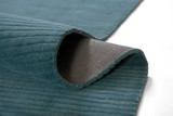 Momeni Asher ASH-01 Blue Wool Area Rug - corner and backing view