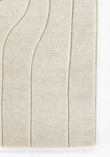 Momeni Canyon CYN-1 Ivory Wool Rug - Close up view