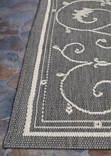 Recife R583/3312 Charcoal Grey Veranda Rug