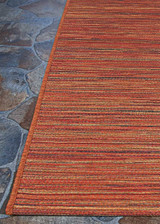 Cape Hinsdale 1407/0066 Crimson-Multi Indoor-Outdoor Rug - Side View