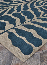 Couristan Castille Fiore 2918/4111 Petrol Rug