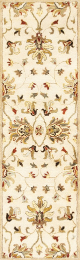 Kas Syriana 6012 Champagne Agra Runner Rug