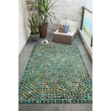 Trans Ocean Visions V 3257/03 Arch Tile Lapis Outdoor Rug