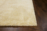 Kas Bliss 1586 Yellow Heather Super Soft Shag Rug Corner