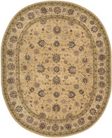 Nourison 2000 2071 Camel oval area rug