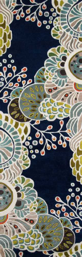 Momeni New Wave NW-146 Navy Runner Rug