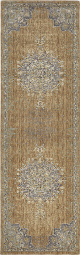 Wayside 14428620 Coffee Wool Runner Rug