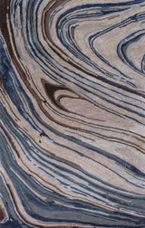 Wayside Collage Marble RG21532 Blue Area Rug