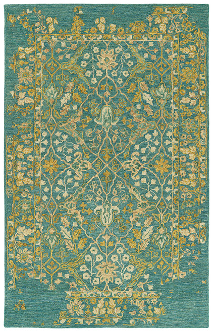 Kaleen Shazier SHA04-78 Turquoise Area Rug