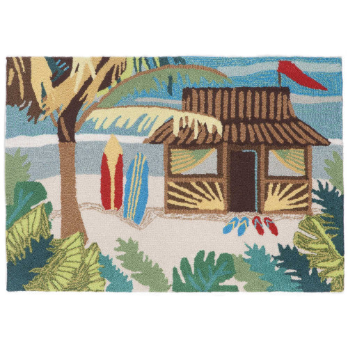Liora Manne Frontporch 1536/44 Tiki Hut Rug