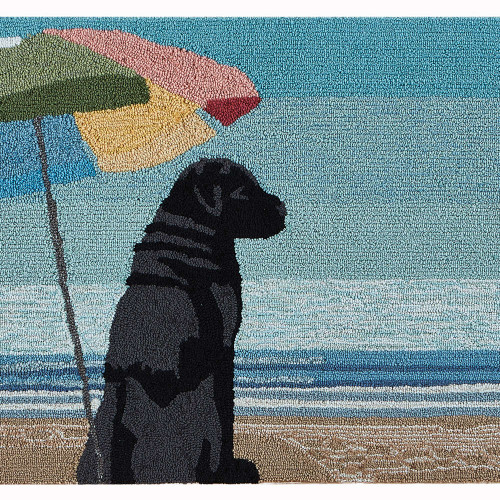 Liora Manne Frontporch 4495/44 Parasol And Pup Rug