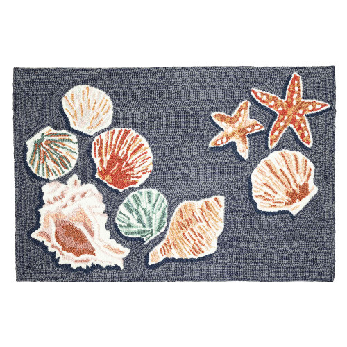 Liora Manne Frontporch 4565/33 Beachcomber Denim Rug