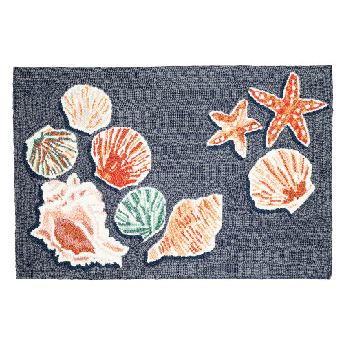 Liora Manne Frontporch 4565/33 Beachcomber Denim Rug