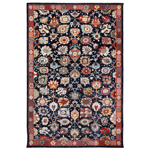 Trans Ocean Liora Manne Fresco 6133/33 Vintage Floral Navy Area Rug