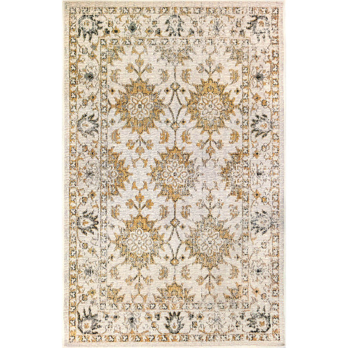 Trans Ocean Liora Manne Carmel 8418/12 Vintage Floral Sand Area Rug