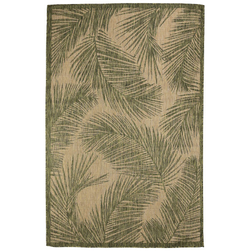 Trans Ocean Liora Manne Carmel 8474/06 Fronds Green Area Rug