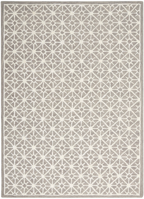 Nourison Nicole Curtis Series 2 SR201 Grey Area Rug