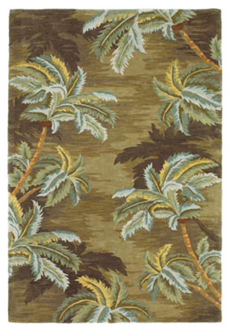 Kas Sparta 3102 Moss Palm Trees Area Rug