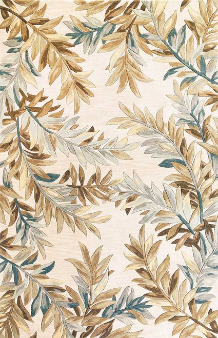 Kas Sparta 3126 Ivory Tropical Branches Area Rug
