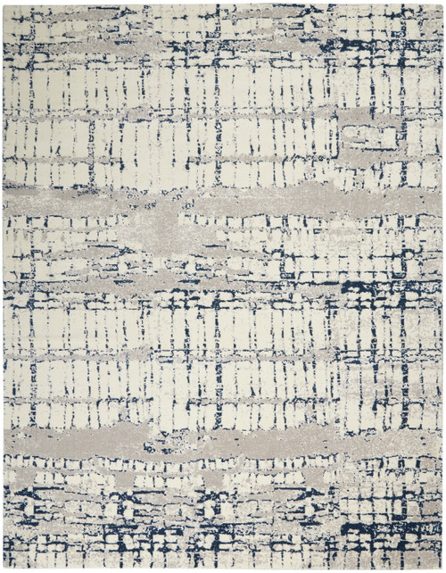 Nourison Twilight TWI10 Ivory/Navy Area Rug