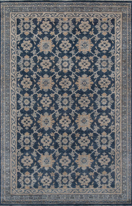 Momeni Banaras BNR-1 Navy Blue Area Rug