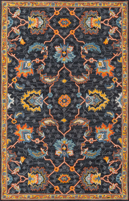 Momeni Ibiza IBI-03 Charcoal Area Rug