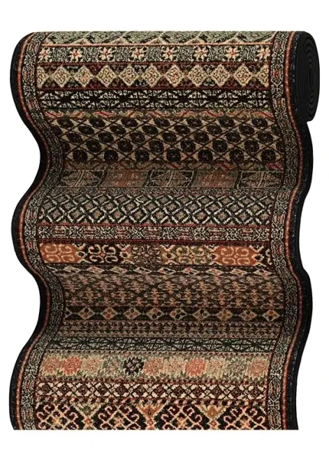 Couristan Old World Classics Antique Turkoman 4327/0002A Ebony Stair Runner