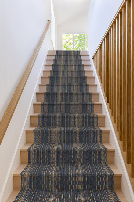 Stanton Theodore Stripe Denim 67197 Staircase Runner