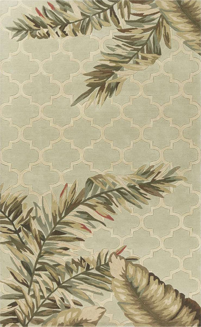 Kas Sparta 3153 Sage Tropical Mosaic Rug