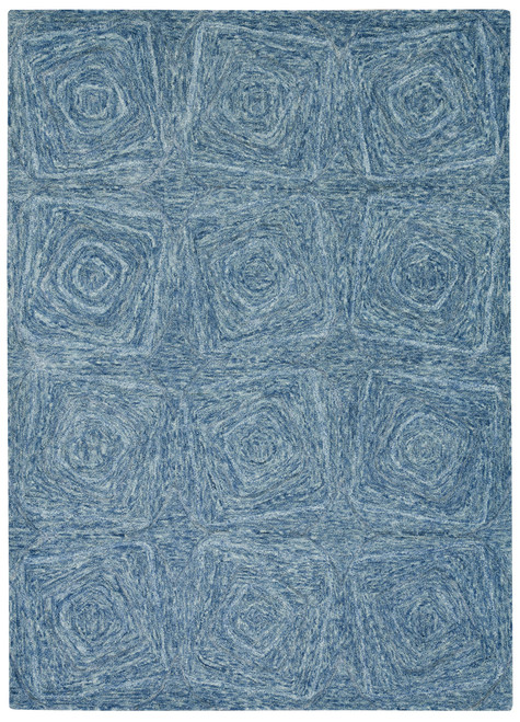 Kas Serenity 1263 Navy Geo Modern Rug