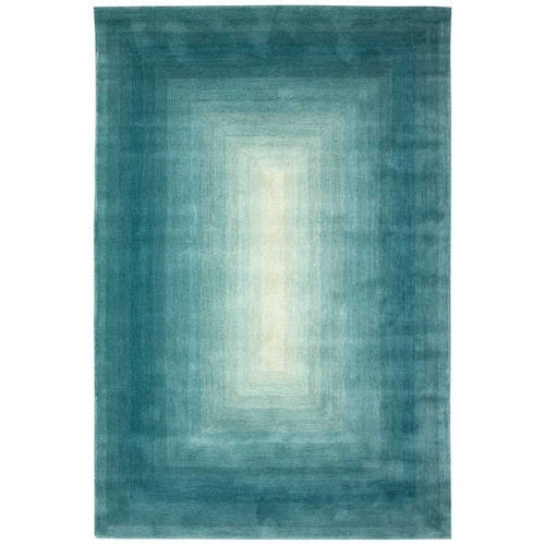 Liora Manne Tivoli Dream Border Aqua Area Rug