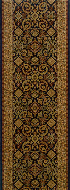 Stanton Topkapi Panther Black Wool Stair Runner