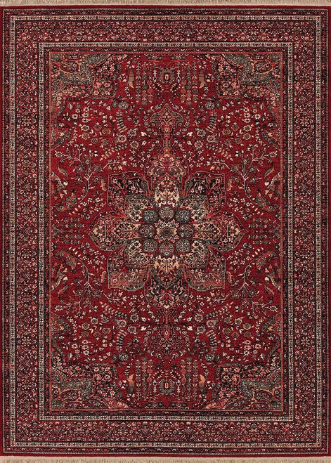 Kashimar Medallion 0612/3337 Antique Red Rug