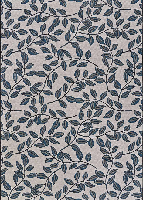 Dolce 7512/0845 Summer Ivy Ivory-Slate Blue Area Rug