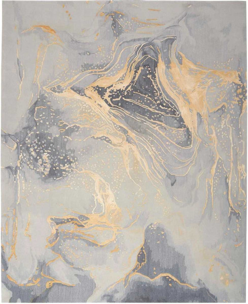 Prismatic PRS28 Grey/Gold Area Rug