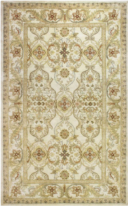 Wayside Lenza RG7LE612 Ivory-Gold Wool Area Rug