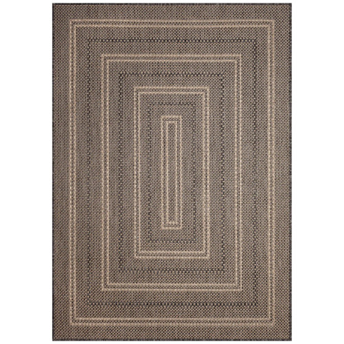 Liora Manne Monaco 6280-48 Multi Border Black Rug