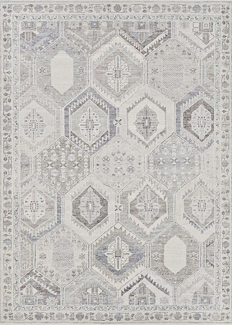 Couristan Hamadan Balearic 6123/2012 Silver-Multi Rug