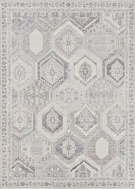 Couristan Hamadan Balearic 6123/2012 Silver-Multi Rug